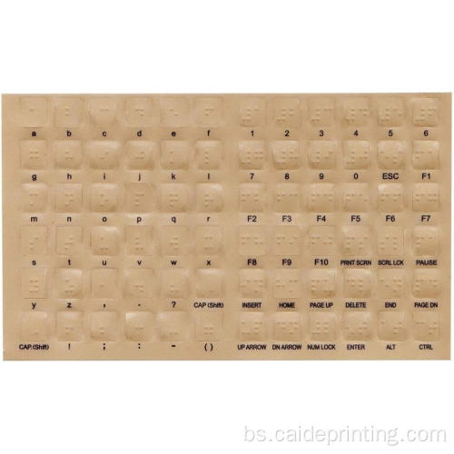 Braille naljepnice za tipkovnicu za slabovidne